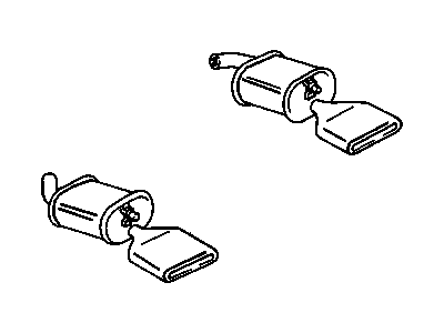 GM 12528809 Muffler Asm, Exhaust (W/ Tail Pipe)(RH)