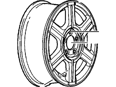 GM 9595523 Wheel, Alloy