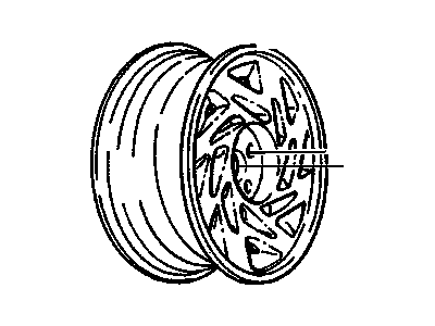 GM 12512554 Wheel Rim, 15X6