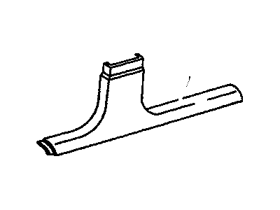 GM 10223441 Retainer Asm-Rear Side Door Opening Floor Carpet *Red Garnet