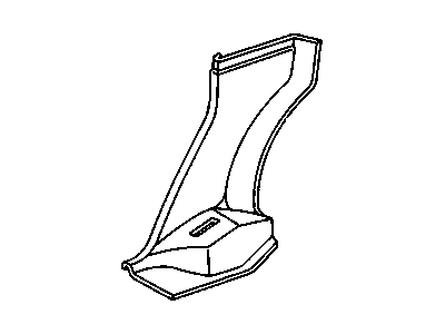 GM 10107190 Panel-Body Lock Pillar Trim Finish *Sapphire