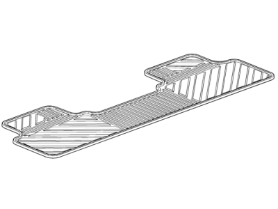 GM 23227112 Crew Cab Second-Row One-Piece Premium All-Weather Floor Mat in Cocoa