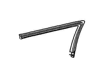 GM 10248689 Weatherstrip Asm-Front & Rear Side Door Upper Auxiliary *Black