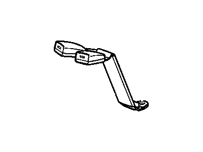 GM 88955188 Rear Seat Belt Kit Center (Retractor Side) *Medium Duty**Pewter