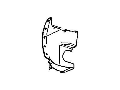 GM 15834374 Front Fender Liner