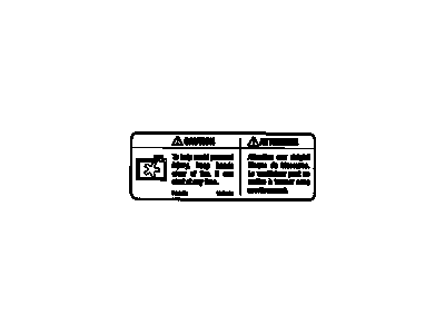 GM 94568902 Fan Label