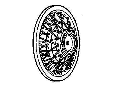 GM 25551430 Wheel TRIM COVER Assembly(Tire & Wheel Drawing/Original High Output