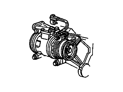 GM 10243783 Air Conditioner Compressor (W/O Clutch)