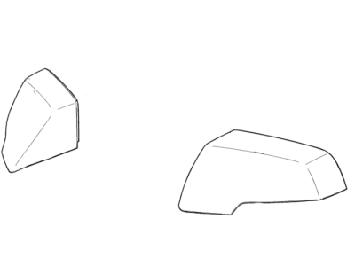 GM 84084807 Outside Rearview Mirror Covers in Black