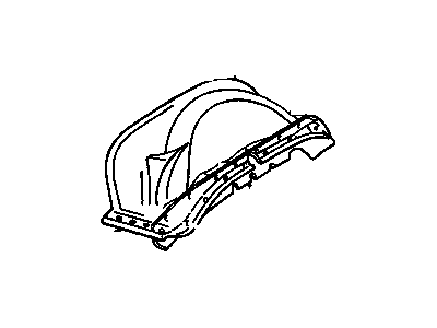 GM 14027796 Shield-Front Wheelhouse Splash-RH