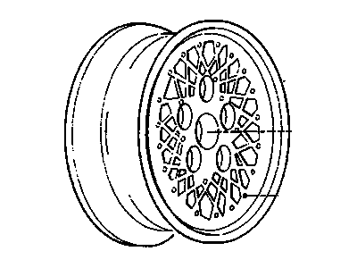GM 22548178 Wheel Rim Unit-14X6 Aluminum