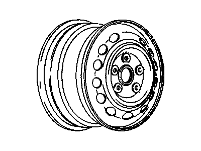 GM 9590935 Wheel Rim Assembly-14X5.5