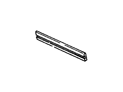 GM 22576042 Molding Asm-O/P Front Door *Black W/Silv