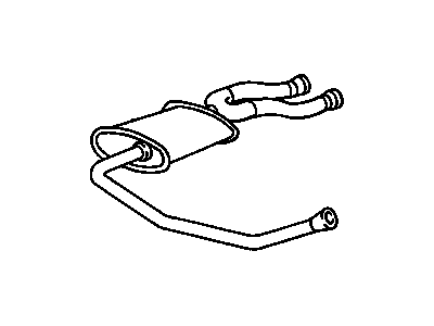 GM 22552913 Muffler Assembly W/Tailpipe