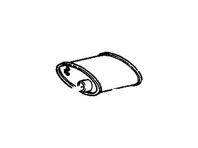 GM 12507653 Exhaust Muffler Assembly (W/Tailpipe)