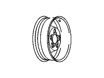 GM 9591885 Wheel Rim Assembly-15X6 *Argent