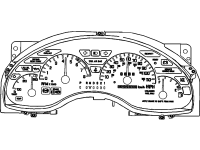 GM 16196002 Instrument Cluster Assembly