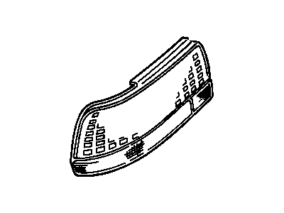 GM 16525247 Lens, Tail Lamp Outer