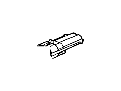 GM 12102750 Connector-W/Leads, 1-Way F. *Black