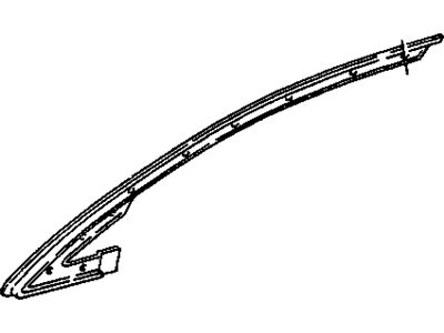 GM 22587900 Sealing Strip Asm-Front Side Door Window Outer *Bright T