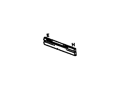 GM 88892131 Molding Kit, Front Side Door Center