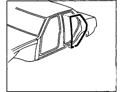 GM 22635799 Weatherstrip Asm-Rear Side Door
