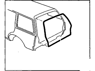 GM 22544796 W/Strip Asm-Lift Gate Body Side
