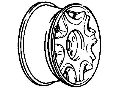 GM 3539340 Wheel Rim-16X7(Tire & Wheel Rim Drawing/Original Housed A