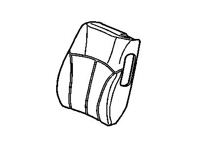 GM 89041491 Cover Asm, Rear Seat Back Cushion *Pewter