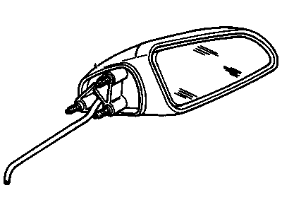 GM 20487117 Mirror Asm-Outside Rear View RH (Electric) *Prime