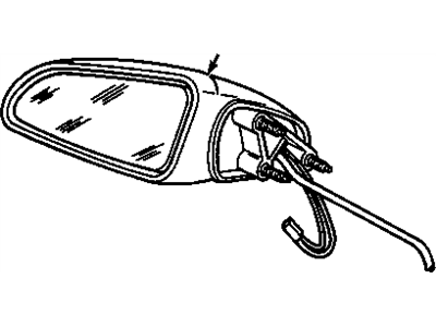 GM 20655024 Mirror Asm-Outside Electric, Defog (LH) *Prime
