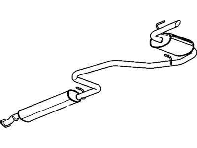 GM 15828658 Muffler & Pipe
