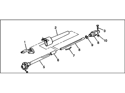 GM 26033055 Steering Gear Coupling Shaft Assembly