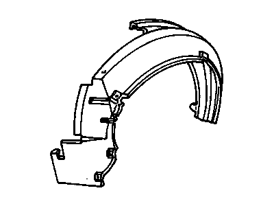 GM 10187283 Liner-Front Fender