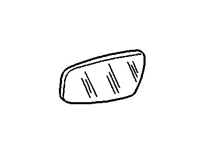 GM 12522237 Mirror, Outside Rear View(Reflector Glass)