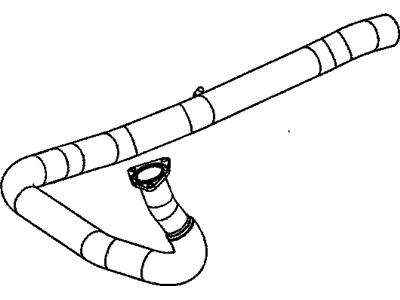 GM 97223168 Exhaust Pipe