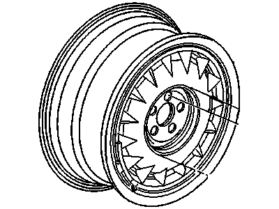 GM 25557916 Wheel Rim-16X6.5(Tire & Wheel Rim Drwg/Original House