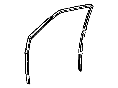 GM 15960867 Run Asm-Front Side Door Window LH
