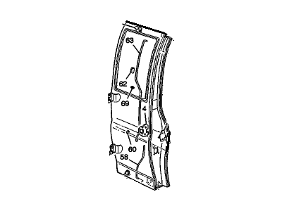 GM 89025523 Door Shell