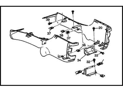 GM 10414951 Console Asm-Front Floor Lower <Use 1C1J*Sable