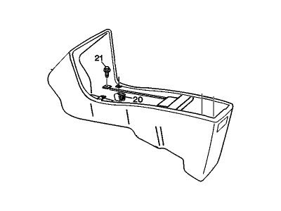 GM 10266933 Console Asm-Front Floor Lower *Neutral