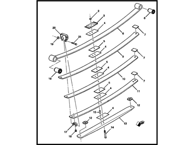 GM 23401102 Leaf Spring