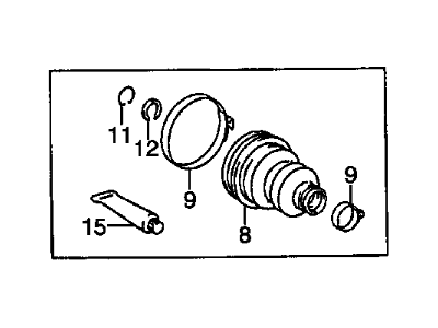 GM 26037601 Boot Kit, Front Wheel Drive Shaft Tri-Pot Joint