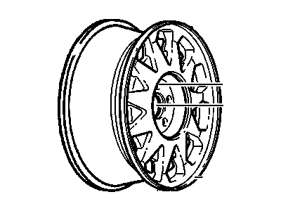 GM 9592892 Wheel Rim-16X7X43 Aluminum *Silver