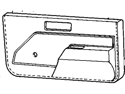 GM 10095972 Panel-Front Side Door Trim Finish *Gray Medium Dark