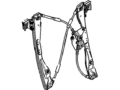 GM 25943967 Front Side Door Window Regulator