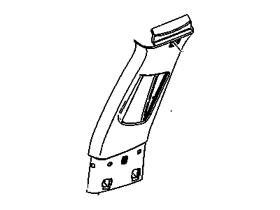 GM 9057684 Upper Center Pillar Trim