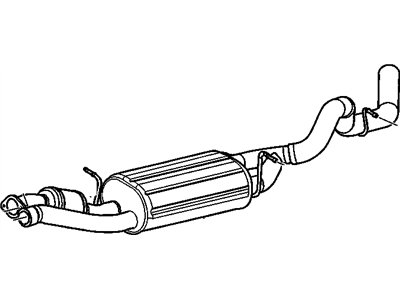 GM 19420118 MUFFLER ASM, EXH(W/EXH & T/PIPE & 3WAY CTLTC CONV)"KIT"