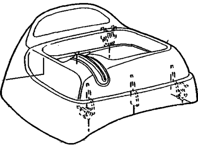 GM 15956136 Clip-Front Floor Console *Yellow