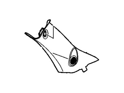 GM 15234699 Molding Asm-Windshield Garnish *Gray L